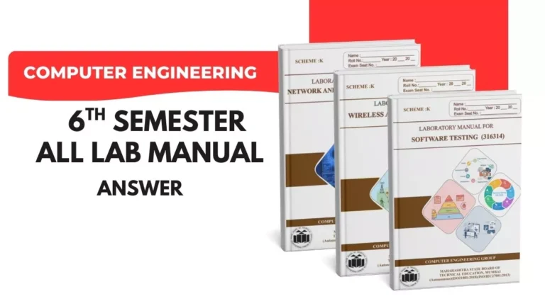 Computer Engineering 6th Semester All Lab Manuals Answer