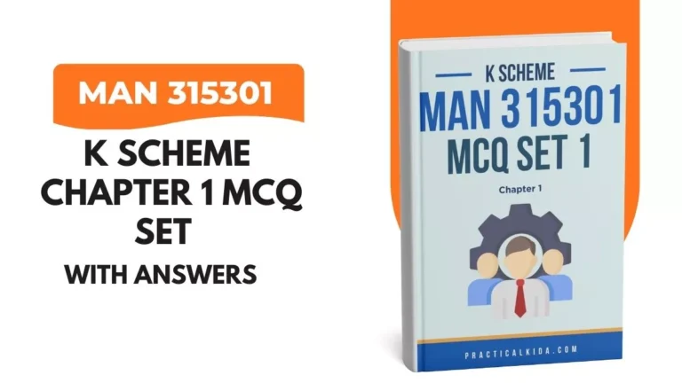 MAN 315301 Chapter 1 MCQ Set Management