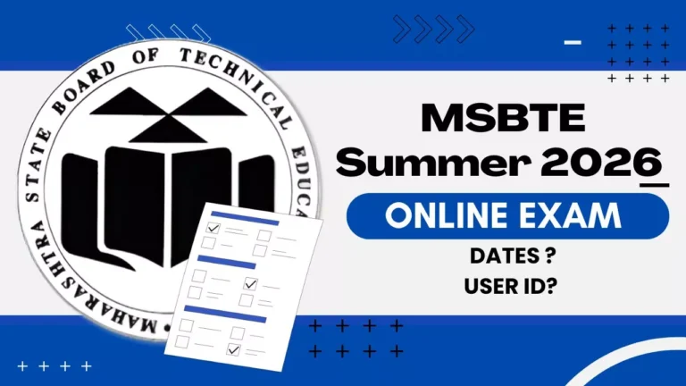 MSBTE Summer 2026 Online Exam Timetable