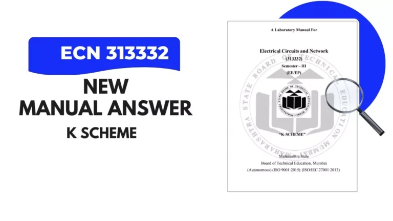 ECN 313332 Manual Answer Diploma K Scheme