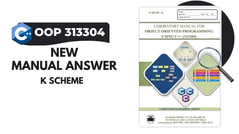 OOP 313304 Manual Answer